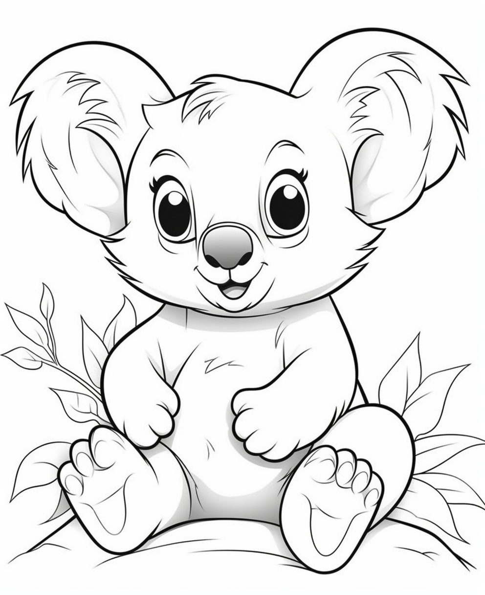 Adorable Koala Drawing