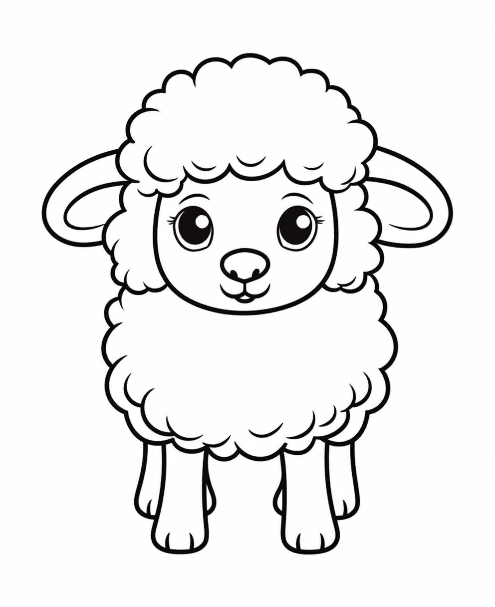 Adorable Fluffy Lamb Design