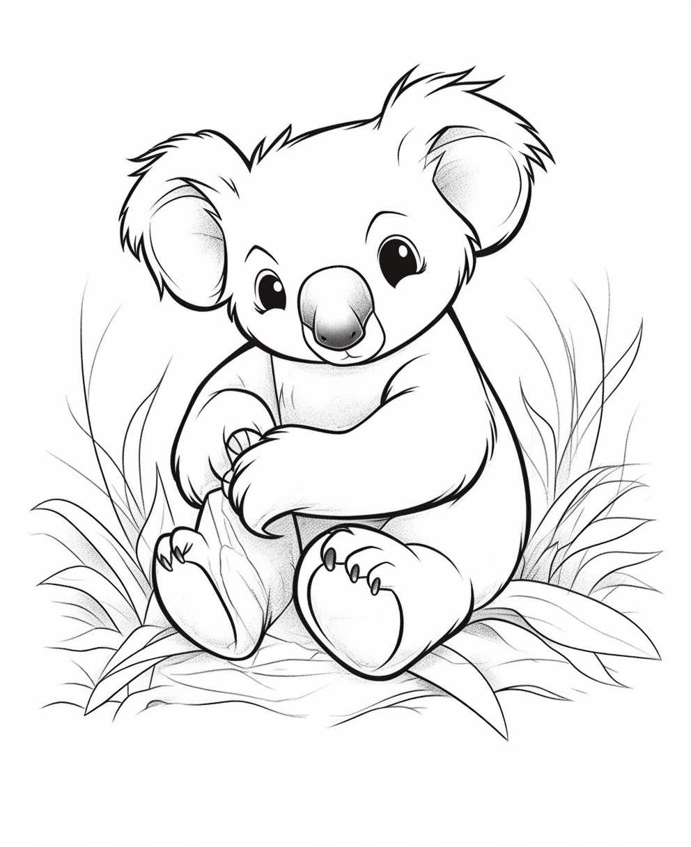 Adorable Koala Drawing