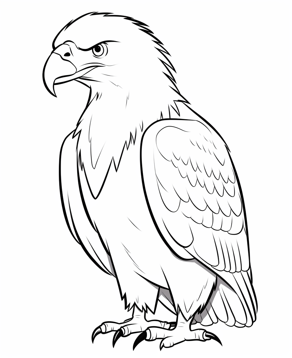 Bald Eagle Line Art