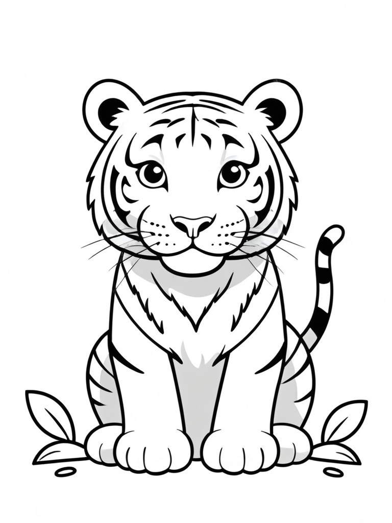 Friendly Tiger Portrait