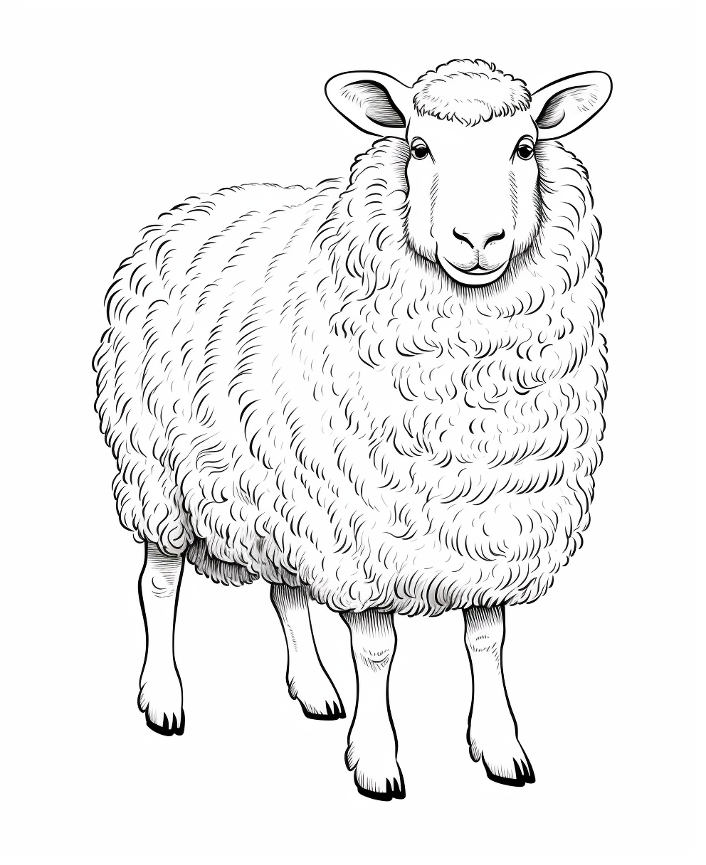 Fluffy Sheep Artwork