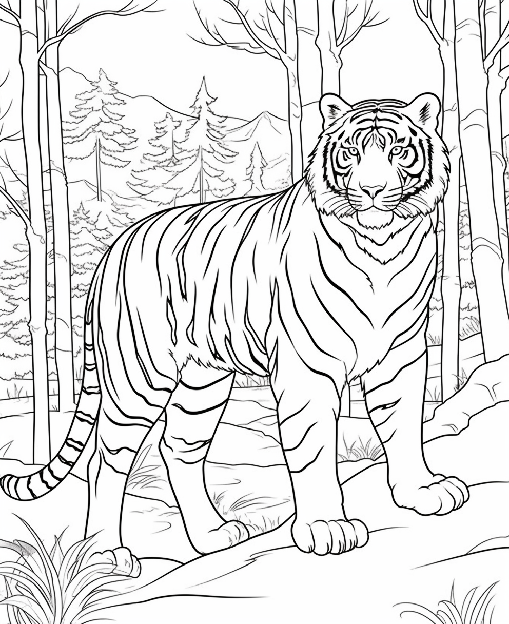 Forest Siberian Tiger