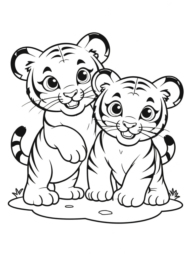 Cute Tiger Cubs