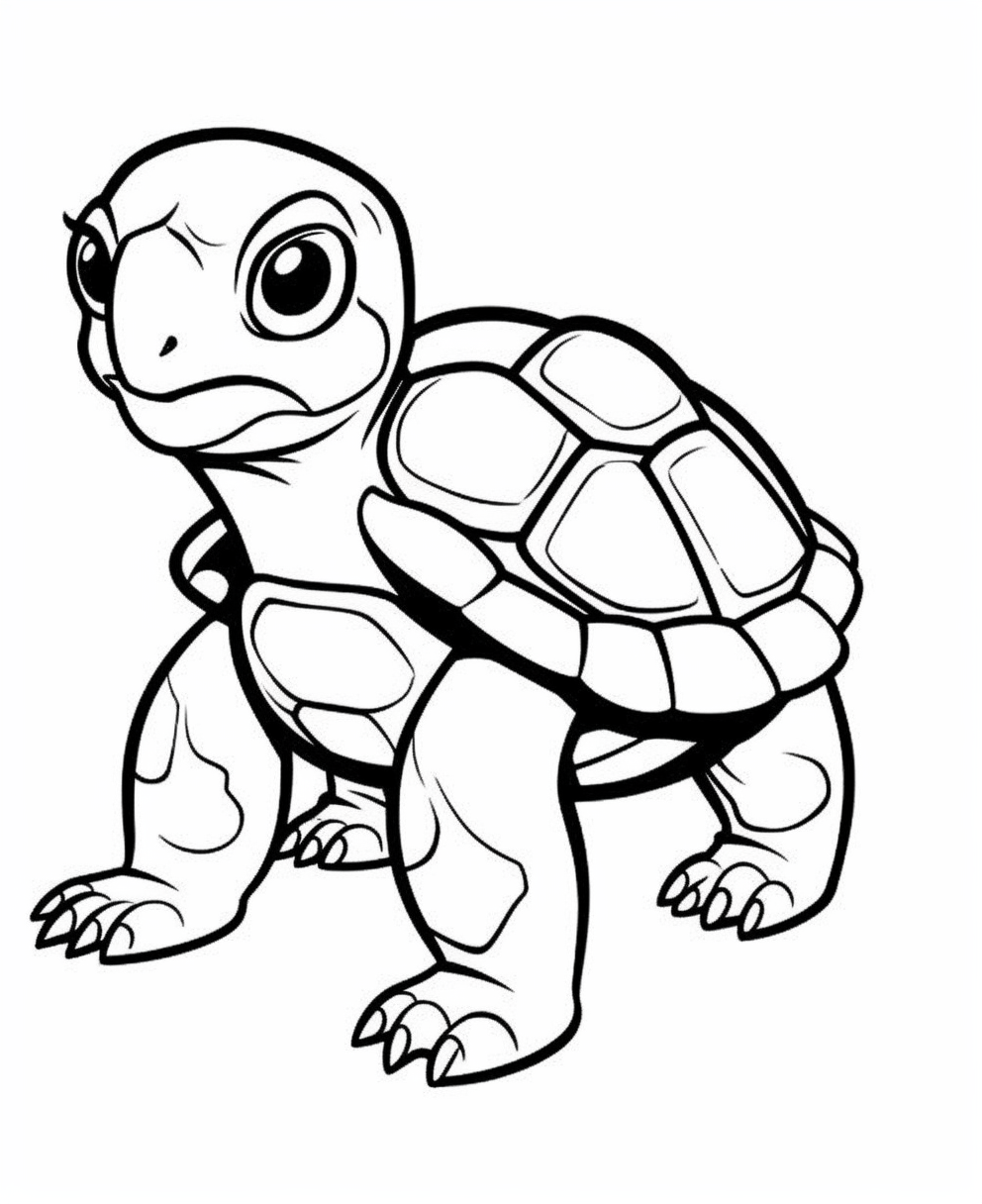 Friendly Turtle Character