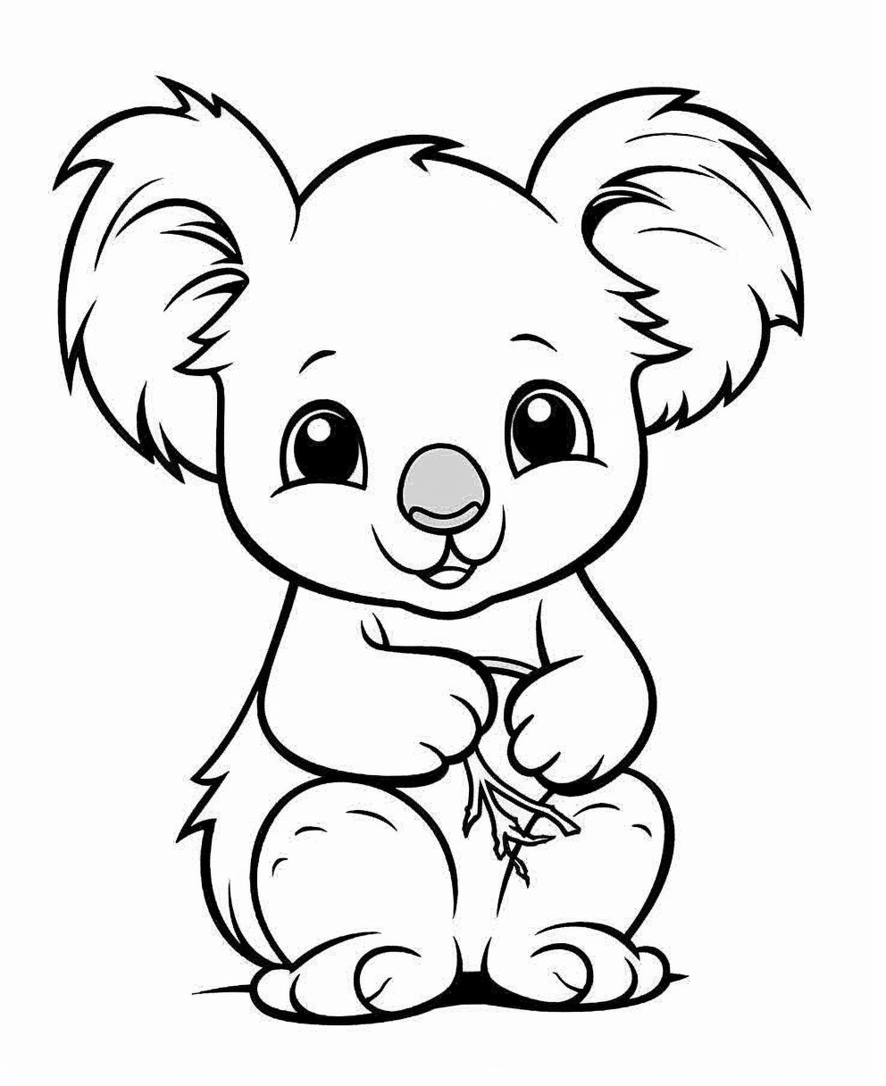 Cute Koala Drawing