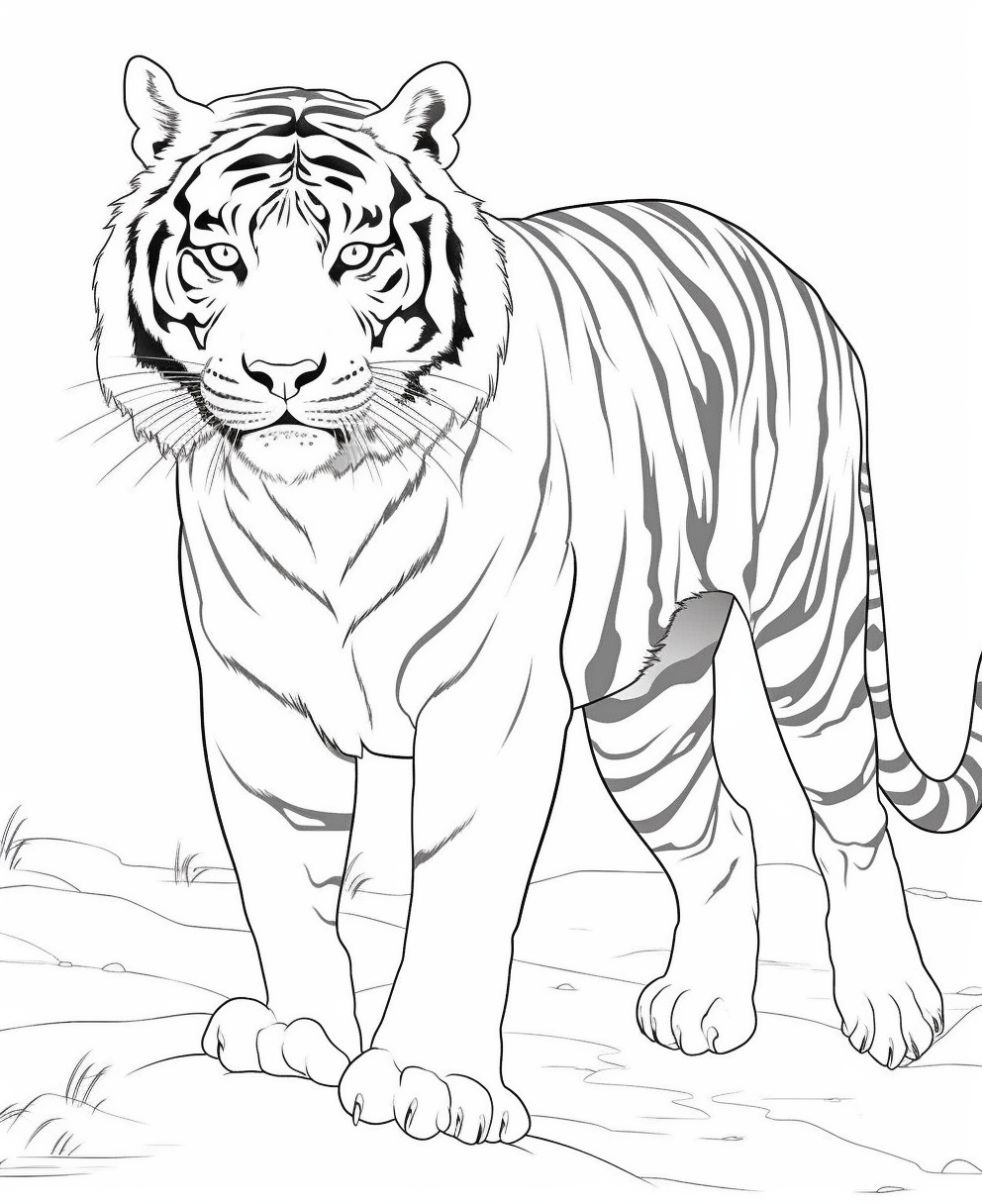 Serious Siberian Tiger